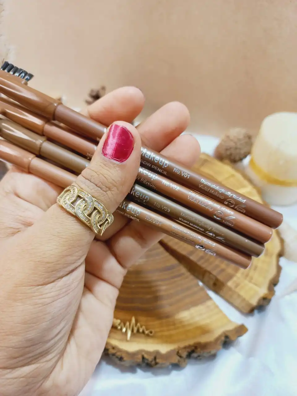 مداد ابرو شانه دار ویولت Violet کیفیت عالی | پخش عمده