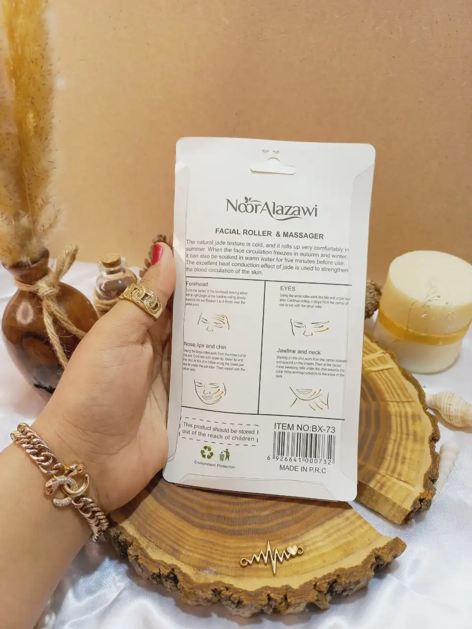 جیدرولر و ماساژور صورت با سنگ گواشا