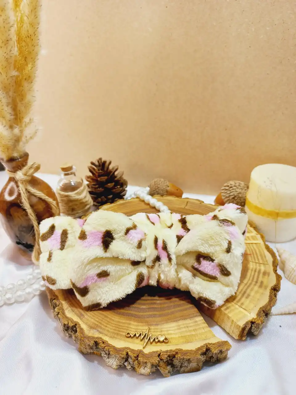 هدبند حوله ای پلنگی