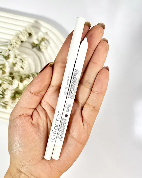 مداد چشم سفید شمعی ضدآب و بدون سرب فلورمار Flormar  اصلی