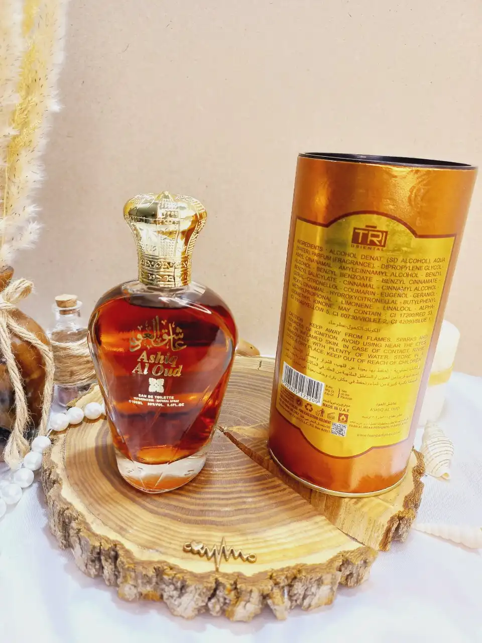 ادکلن عاشق العود ASHIQ AL OUD حجم 100 میلی لیتر اورجینال اماراتی