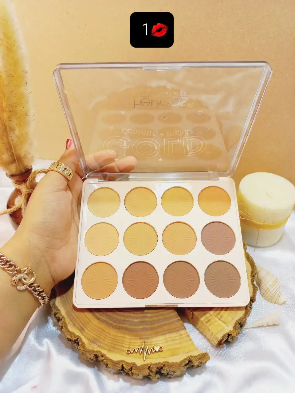 پالت سایه 12 رنگ feraas کد FR2024