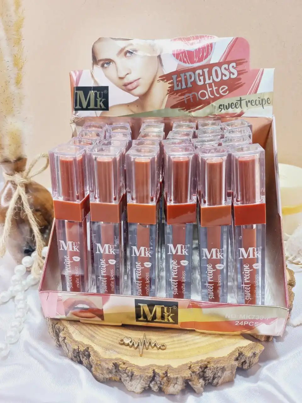 رژ مایع پرطرفدر لیپ گلاس مات Sweet recipe کد MK739-F