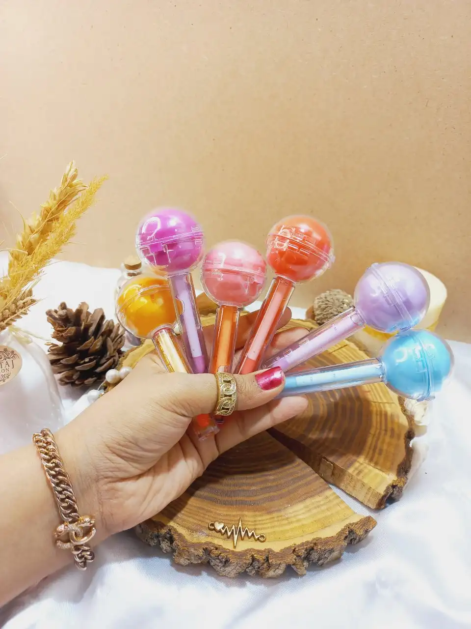 برق لب و بالم لب آبنباتی لیپ گلاس CRSO کد 8303