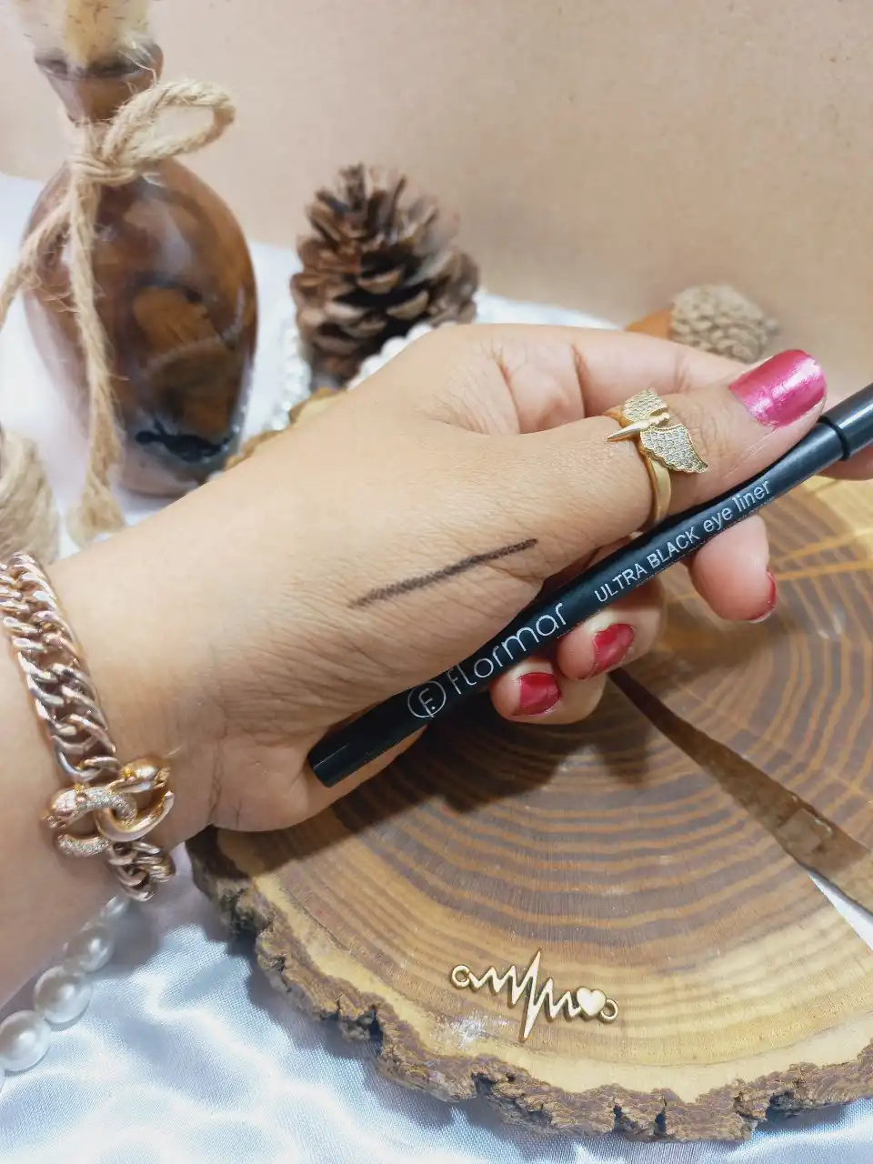 مداد چشم مشکی ضد آب فلورمار FLORMAR جعبه دار