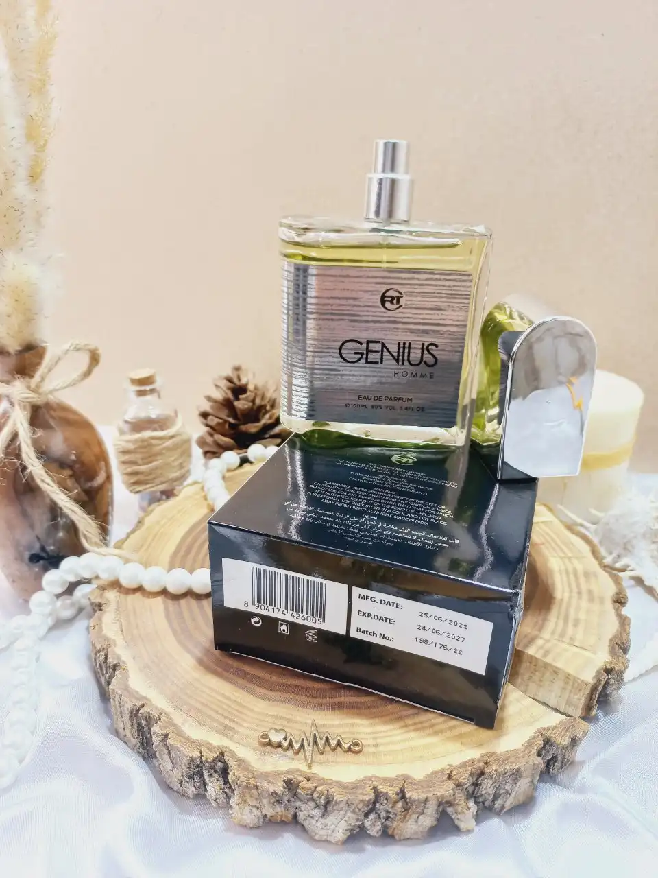 ادکلن جنیوس هوم GENIUS HOMME  حجم 100 میلی لیتر اورجینال اماراتی کد 426005