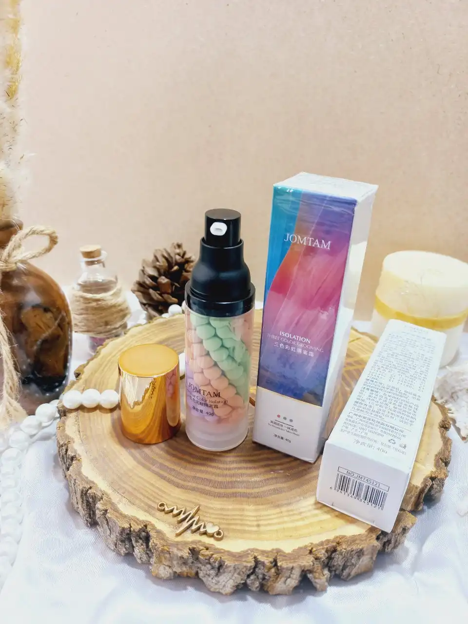 پرایمر رنگین کمانی تثبیت کننده آرایش جومتام JOMTAM وزن 40گرم کد 45121