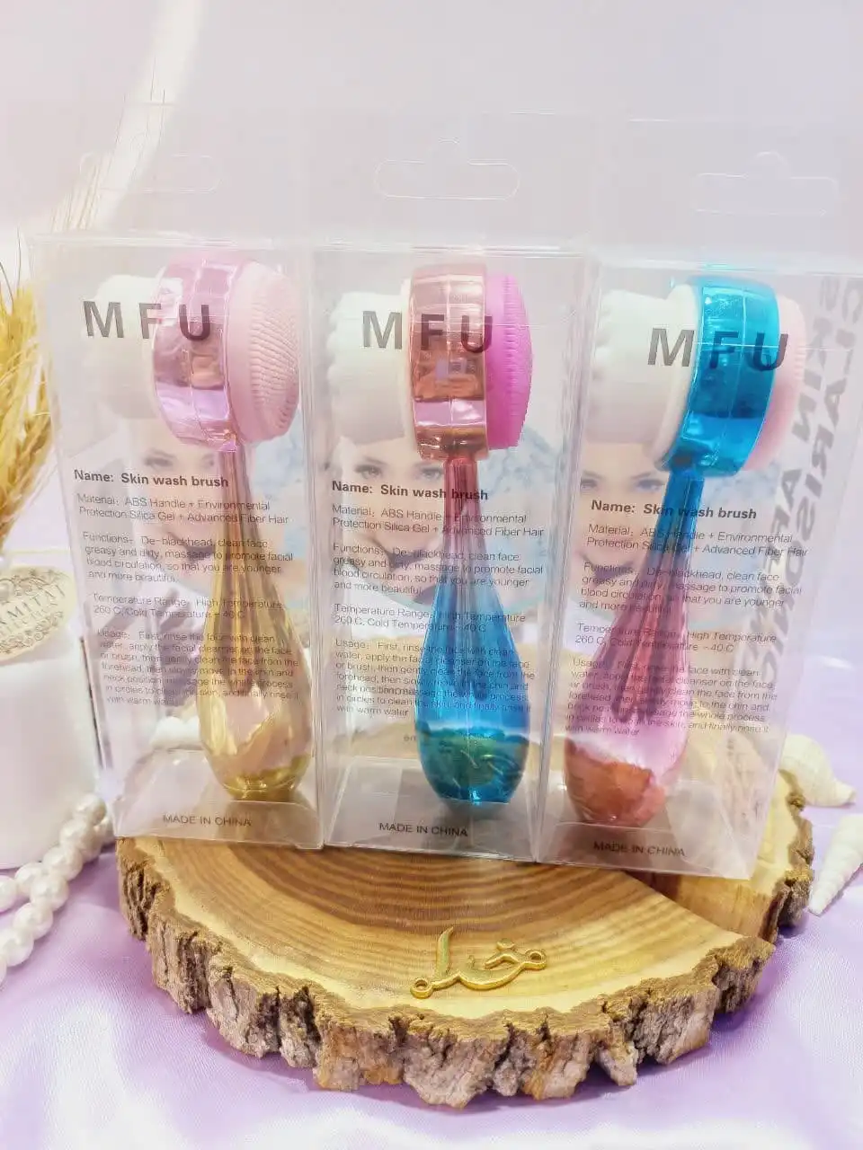 فیس براش دوسر چکشی هلوگرامی طلق دار درجه یک ته گرد