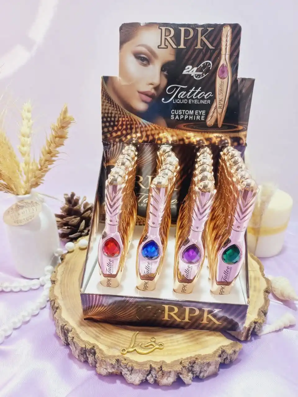 خط چشم ماژیکی نگینی آر پی کی RPK Eyeliner مدل خنجر کد 6028
