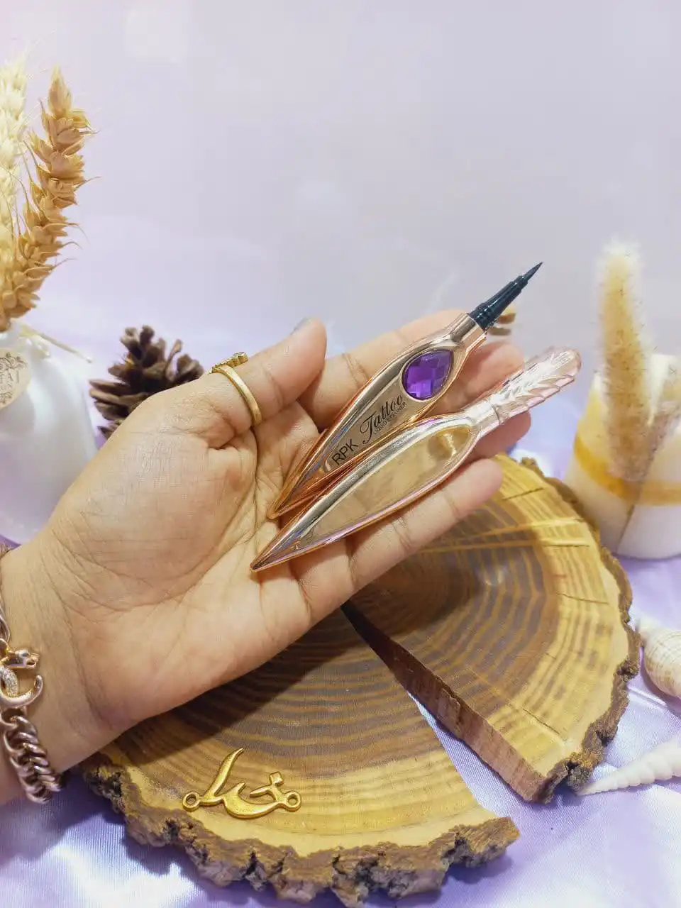 خط چشم ماژیکی نگینی آر پی کی RPK Eyeliner مدل خنجر کد 6028