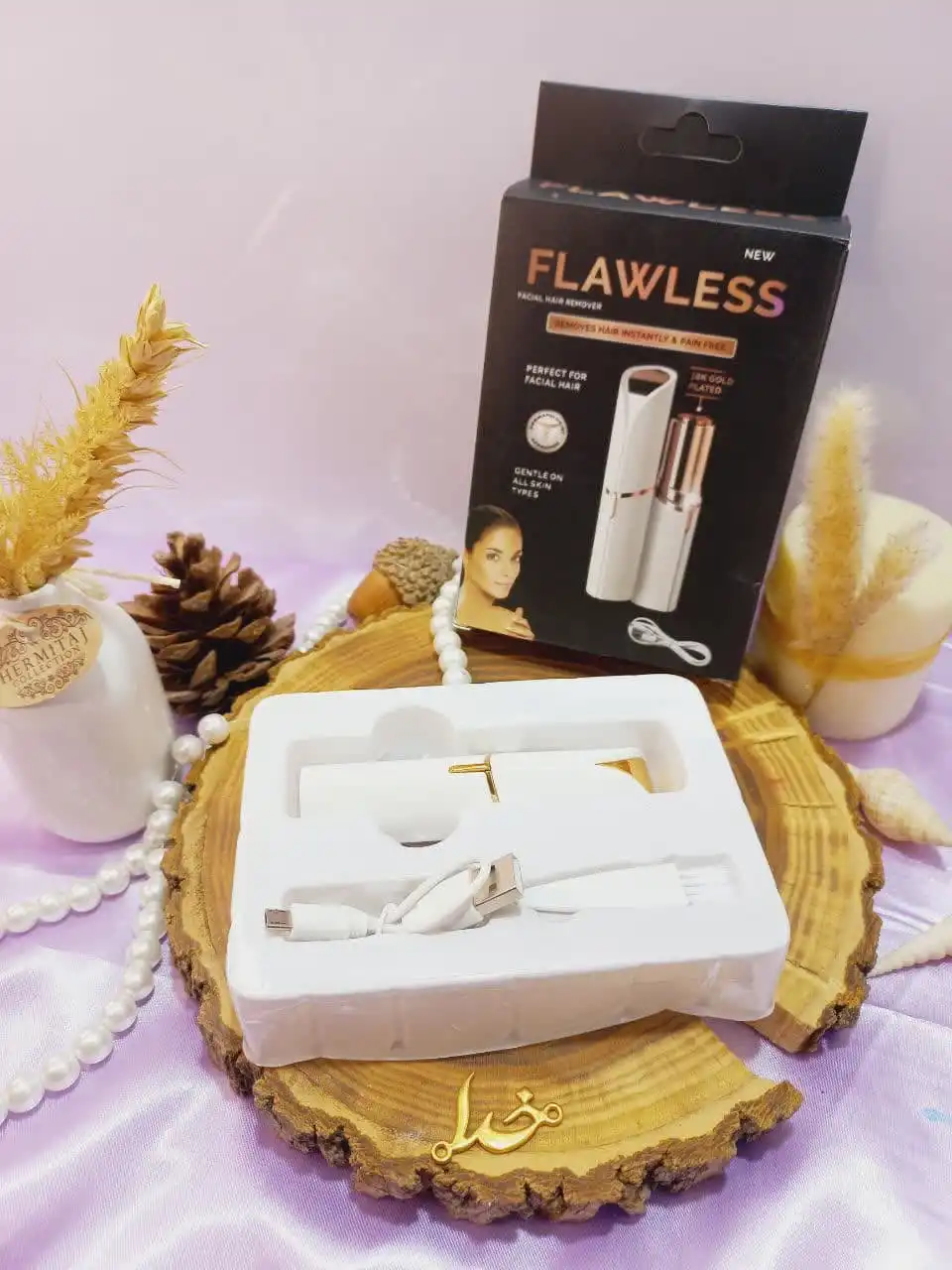 موزن صورت رنگ سفید شارژی فلالس FLAWLESS | پخش عمده