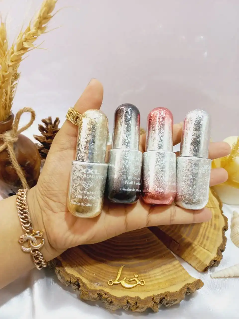 لاک شاین دار اکلیلی پرطرفدار نایلی پولیش NAIL POLISH کد Z9053 | پخش عمده