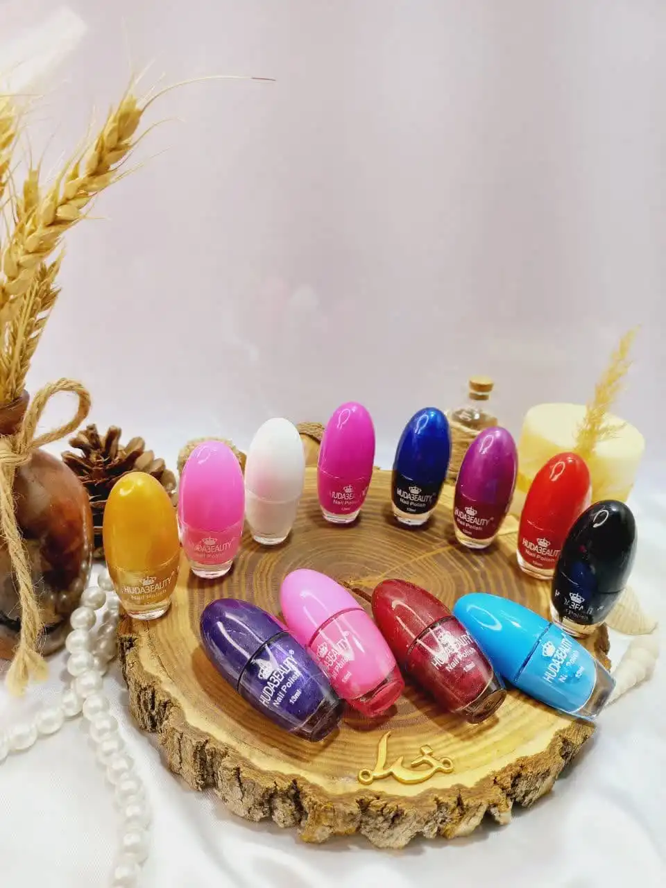 لاک تخم مرغی پرطرفدار بسته 12 عددی هدی بیوتی نایلی پولیش NAIL POLISH HUDABEAUTY  کد 2040 | پخش عمده