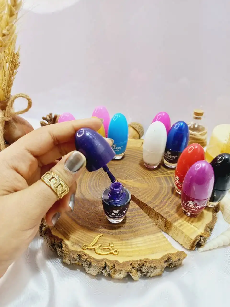 لاک تخم مرغی پرطرفدار بسته 12 عددی هدی بیوتی نایلی پولیش NAIL POLISH HUDABEAUTY  کد 2040 | پخش عمده