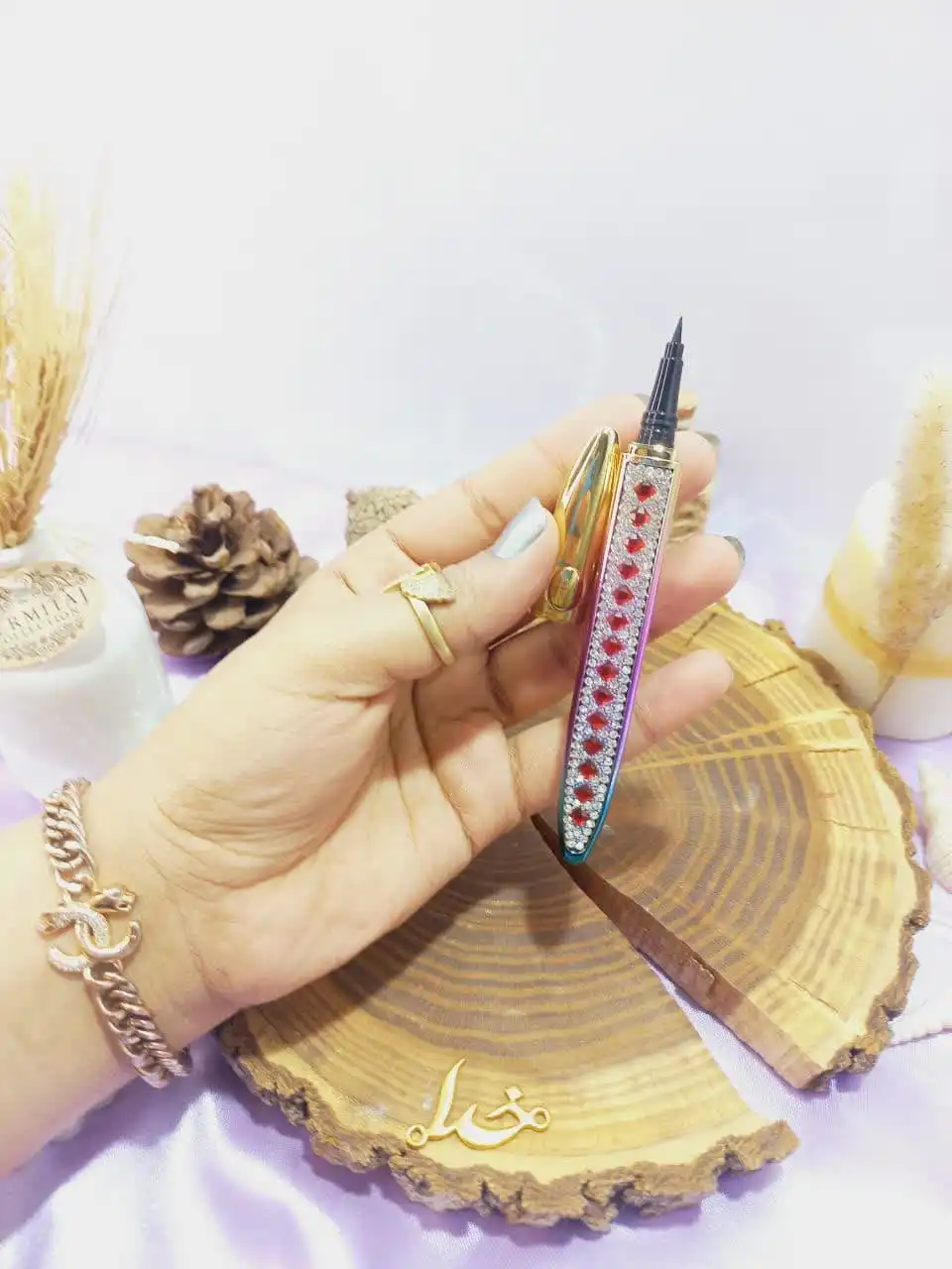 خط چشم ضد آب پرطرفدار نگین دار RPK کد 8045 | پخش عمده