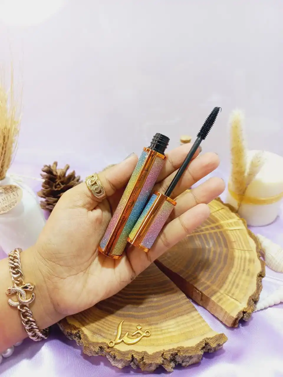 ریمل ضد آب 24 ساعته طرح گلیتری ماسکارا MASCARA کد L605