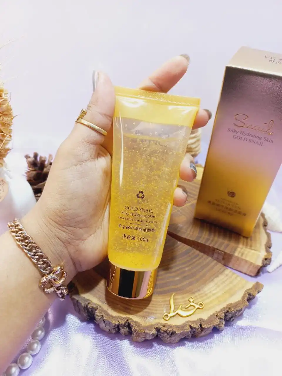 ژل فوم شستشوی صورت طلا و حلزون وزه کد FZ13519