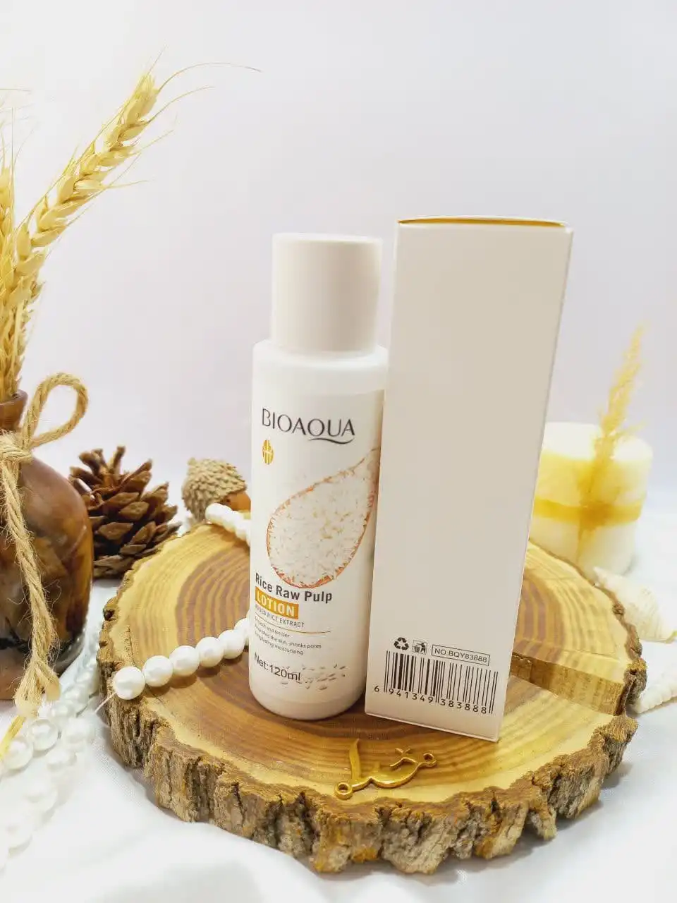 لوسیون بدن عصاره برنج خام بیوآکوا BIOAQUA کد BQY83888