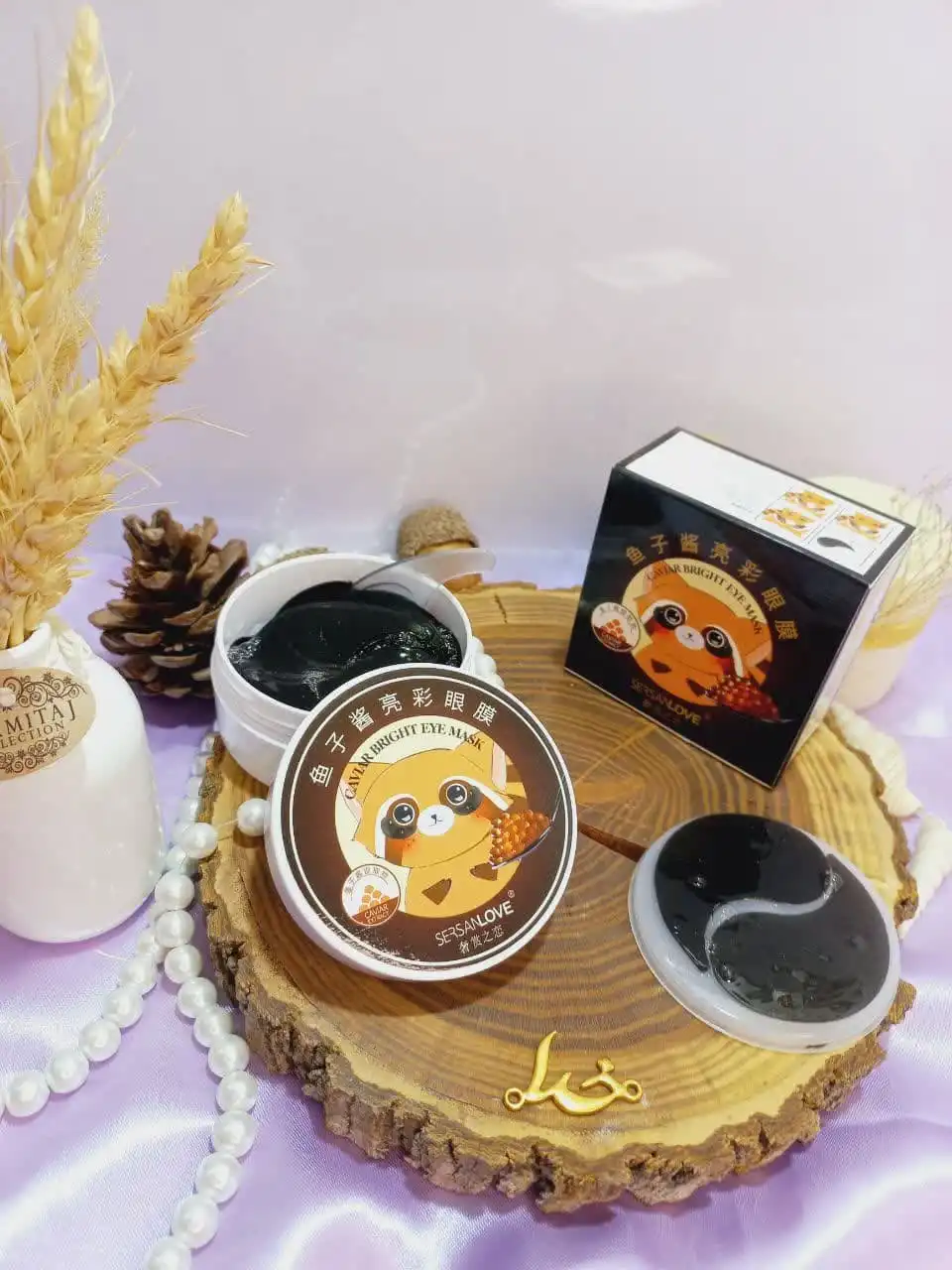 پچ زیر چشم بسته 60 عددی حاوی عصاره طلا و خاویار سرسان لاو SERSANLOVE کد 71048