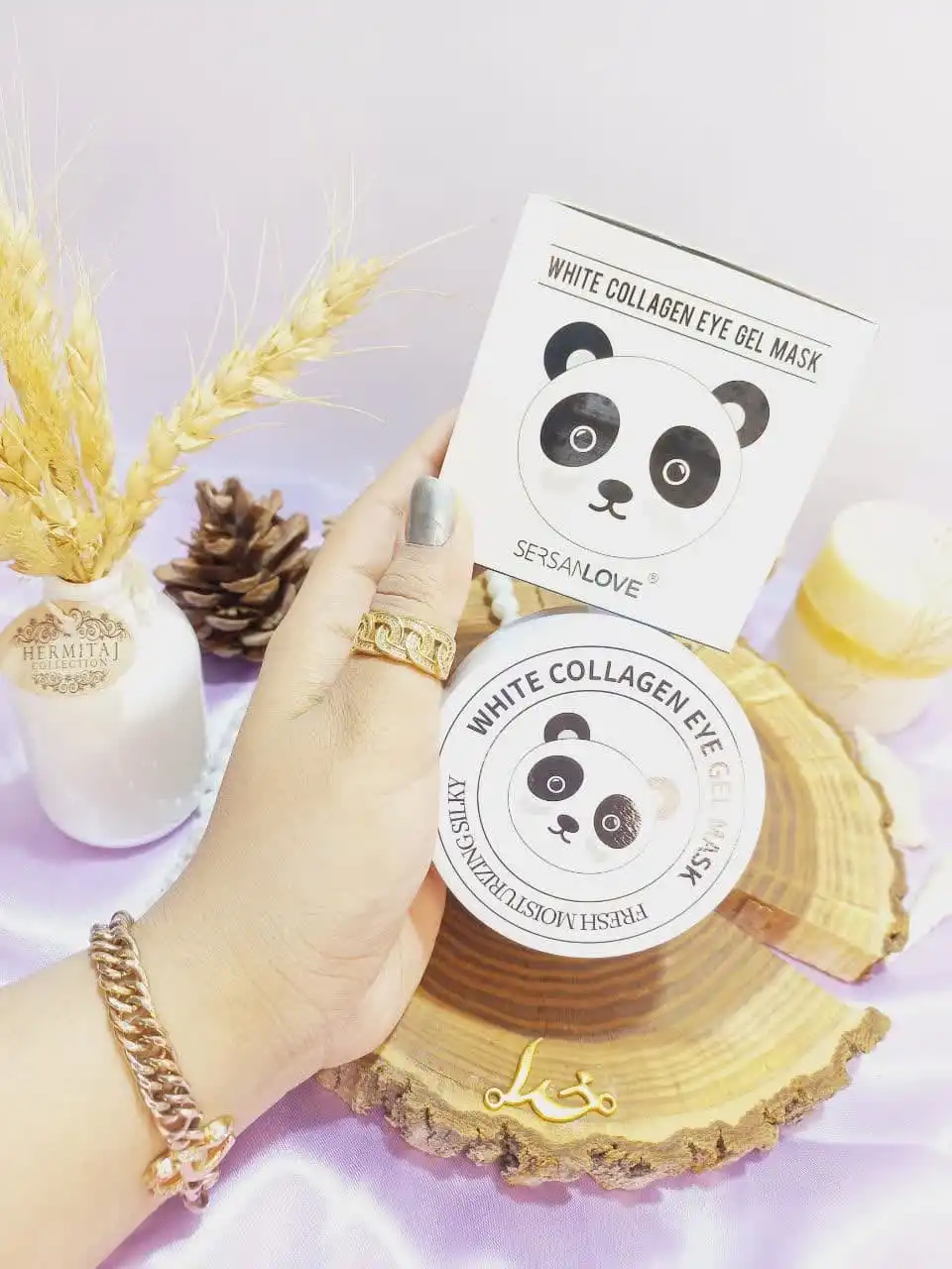 پچ زیر چشم بسته 60 عددی طرح پاندا سفید سرسان لاو SERSANLOVE کد 70515