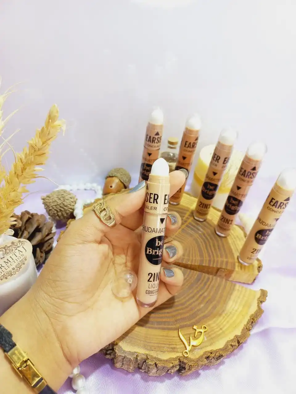 کانسیلر مایع پرطرفدار دو کاره همراه (پاک کن) برند هدی مات می HUDA MATTE ME کد S022