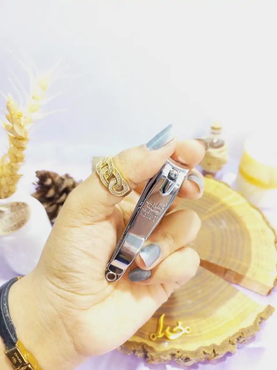 ناخن گیر استیل سایز بزرگ 0757 با کیفیت