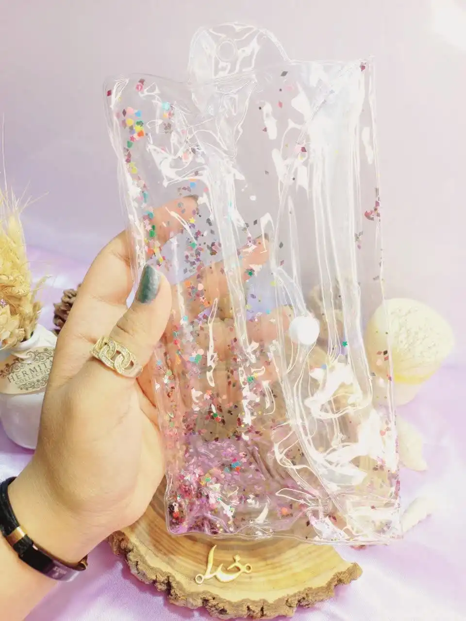 ست براش 10 تیکه کیفی پری دریایی دسته الماسی اماراتی برجسته اصلی