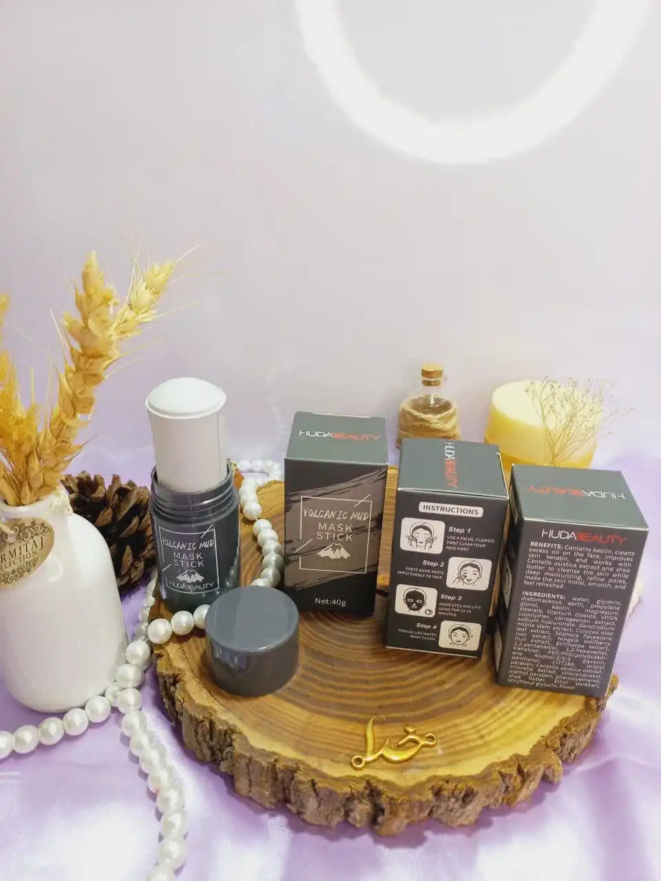 استیک ماسک پرطرفدار سیاه BLACK تمیز کننده عمیق پوست هدی بیوتی HUDA BEAUTY کد H92072