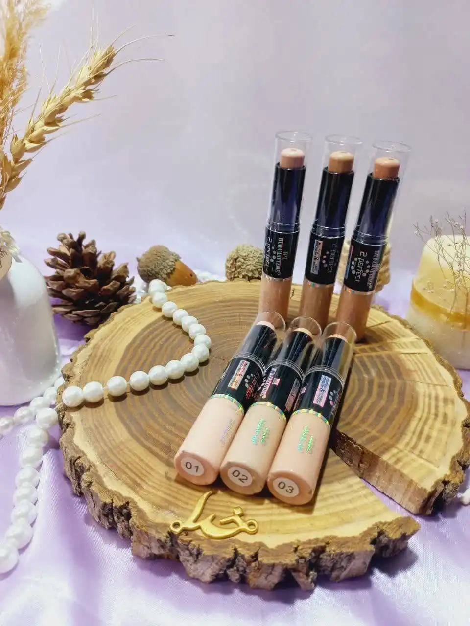 کانسیلر دو سر جامد و مایع پرطرفدار هدی مات می HUDA MATTE ME کد 7812