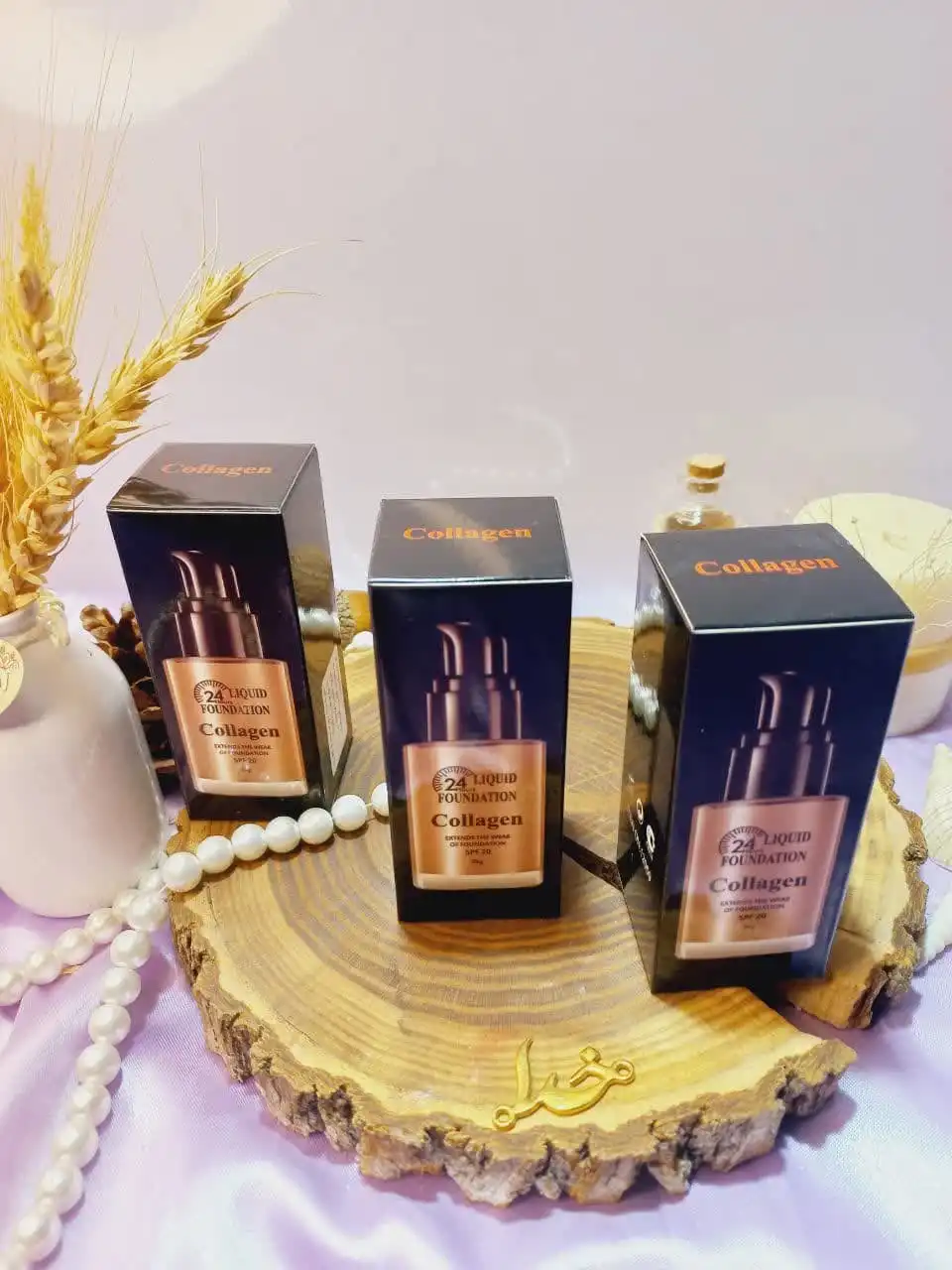 کرم پودر بادوام 24 ساعته 35گرمی برند کالوژن COLLAGEN کد 12059