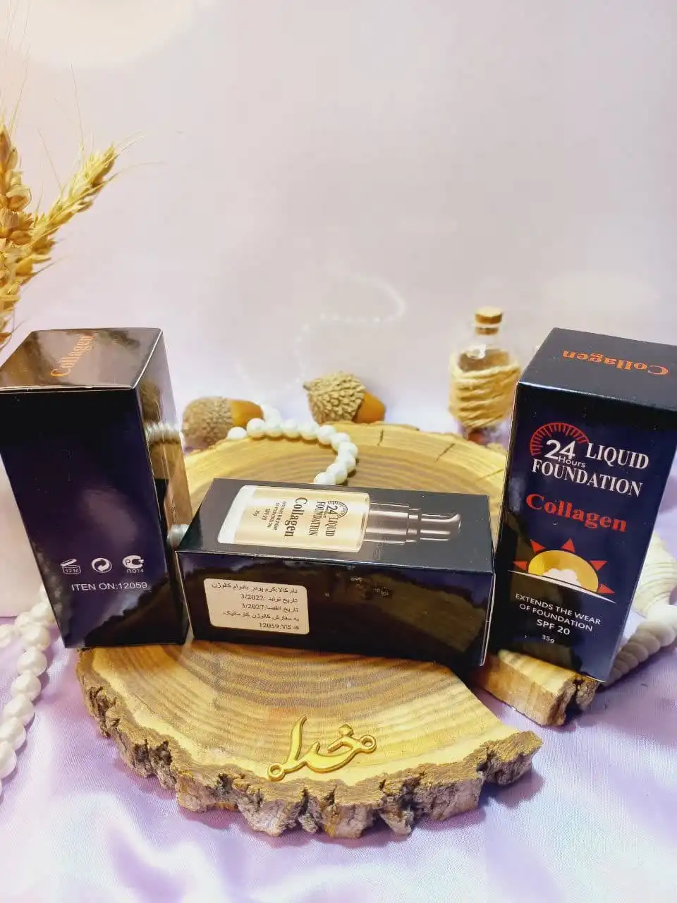 کرم پودر بادوام 24 ساعته 35گرمی برند کالوژن COLLAGEN کد 12059