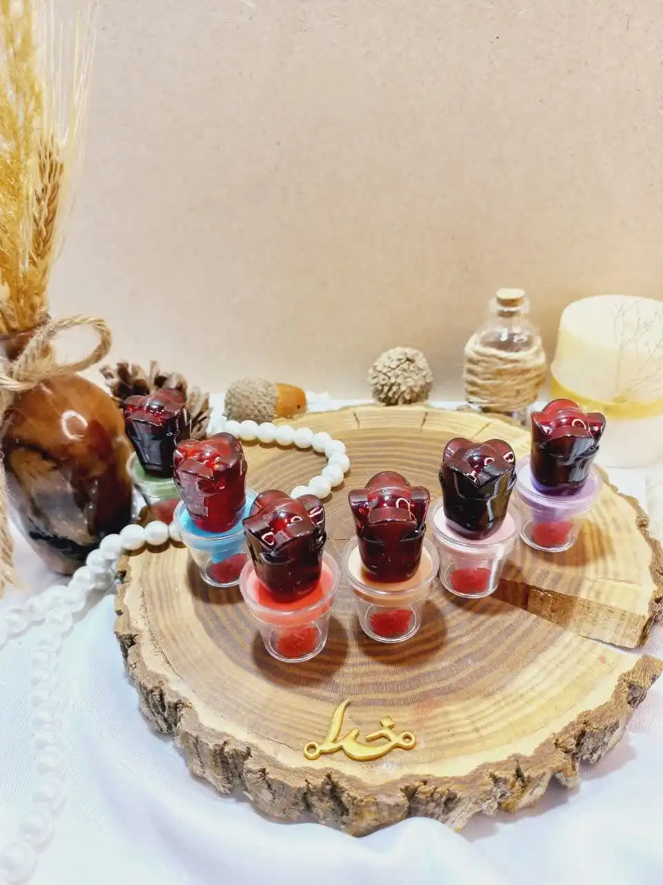 تینت لب طرح گل وردا بیوتی warda beauty کد WB 2242204