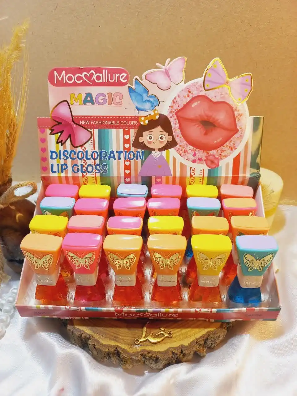 برق لب حرارتی طرح پاپیون  MOCALLURE MAGIC  مجیک کد 1001