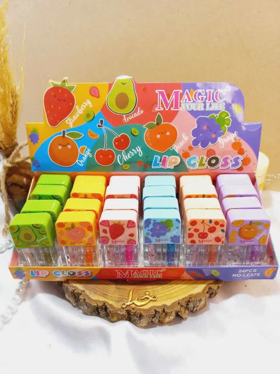 برق لب حرارتی شاین دار دوقلو MAGIC  مجیک کد LC578