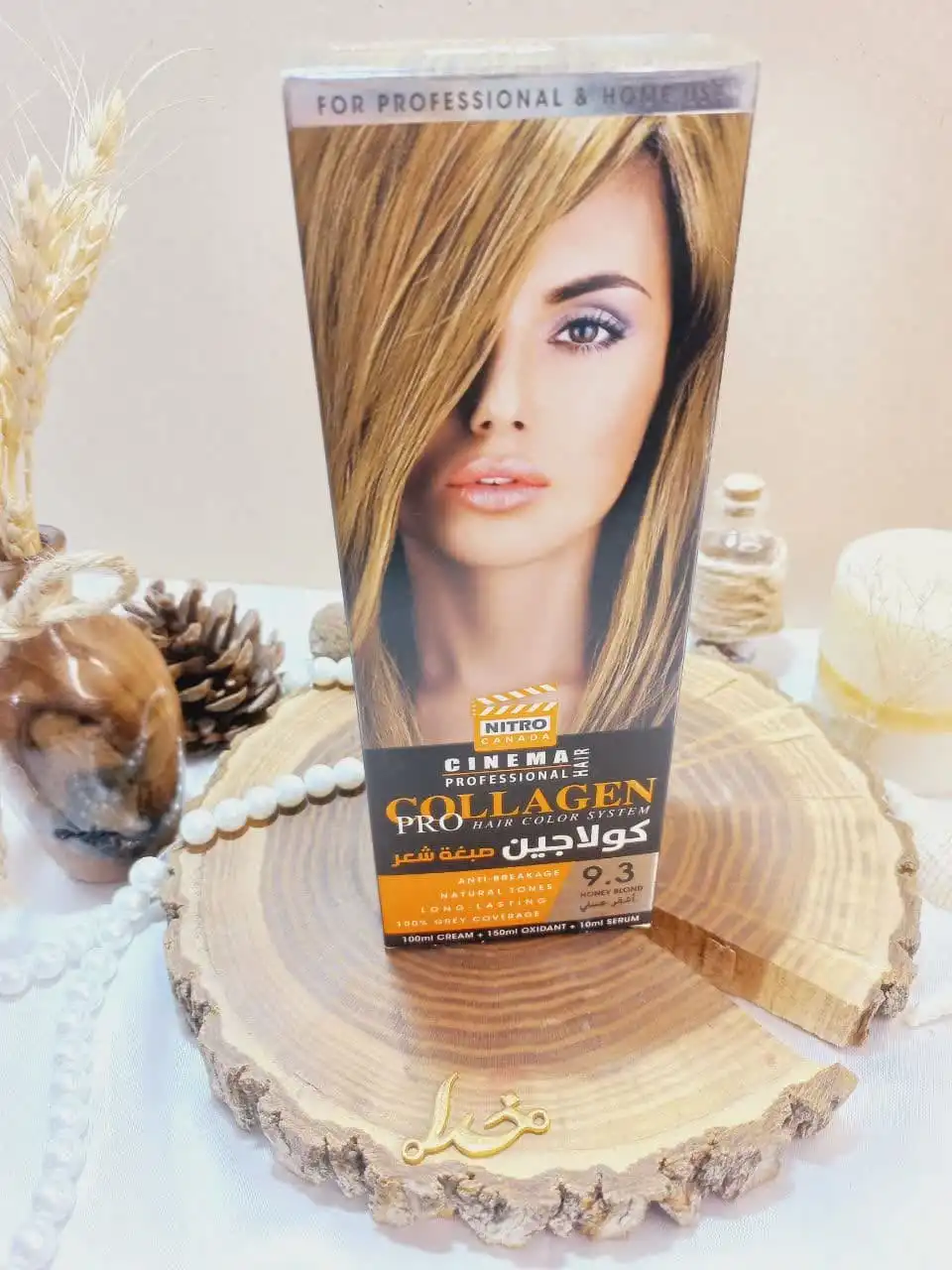 کیت رنگ مو بلوند عسلی شماره 9/3 کلاژن  COLLAGE