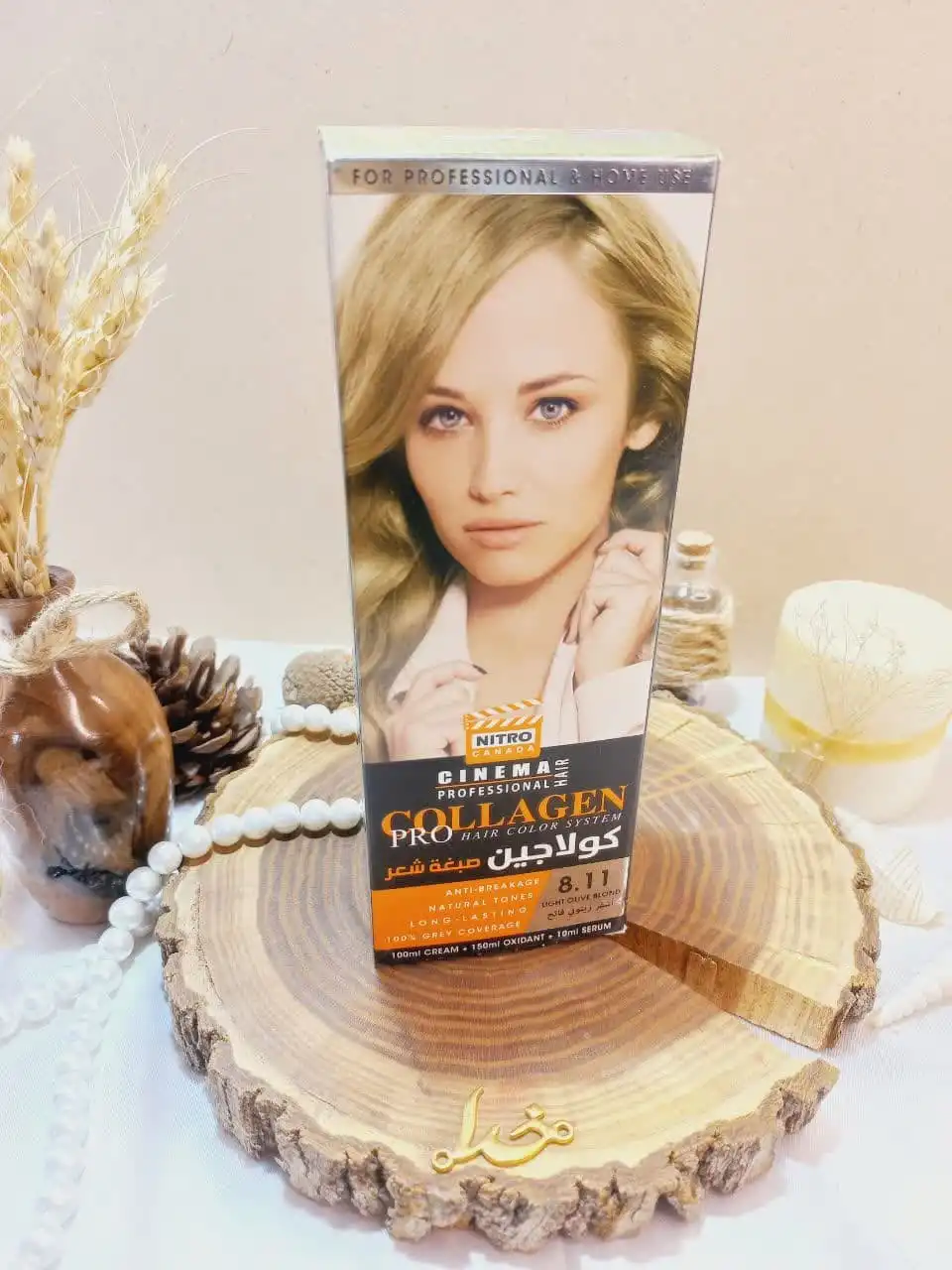 کیت رنگ مو بلوند زیتونی روشن شماره 8/11 کلاژن  COLLAGE