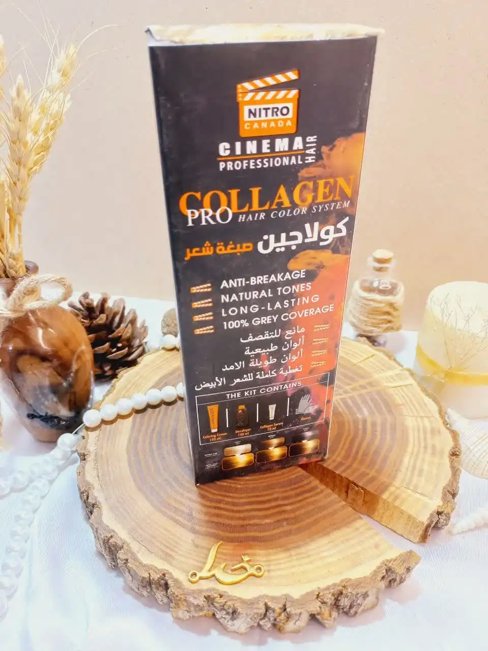 کیت رنگ مو بلوند طلایی روشن شماره 8/3 کلاژن  COLLAGE