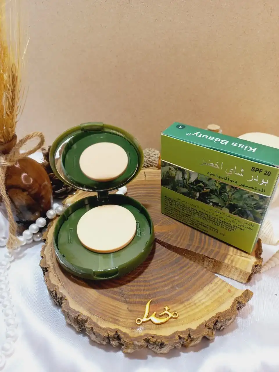 پنکک چای سبز کیس بیوتی kiss beauty کد K008