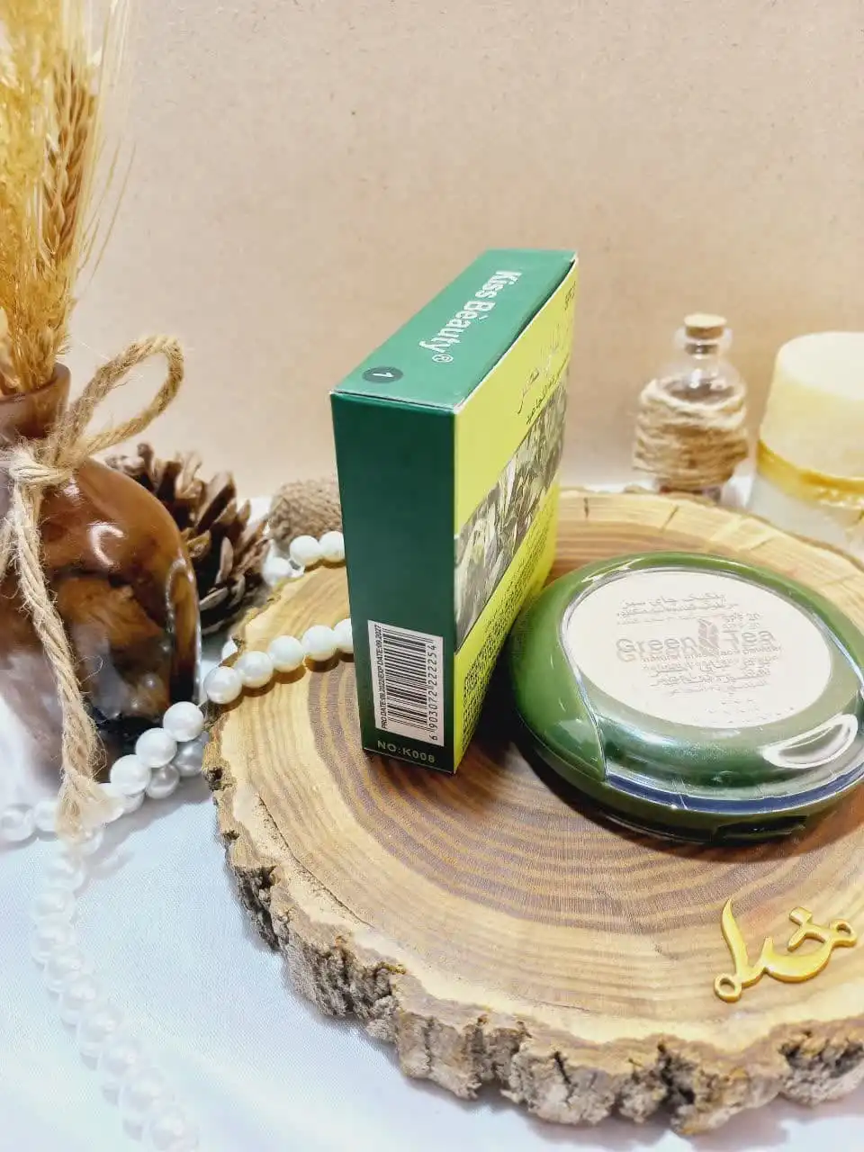 پنکک چای سبز کیس بیوتی kiss beauty کد K008