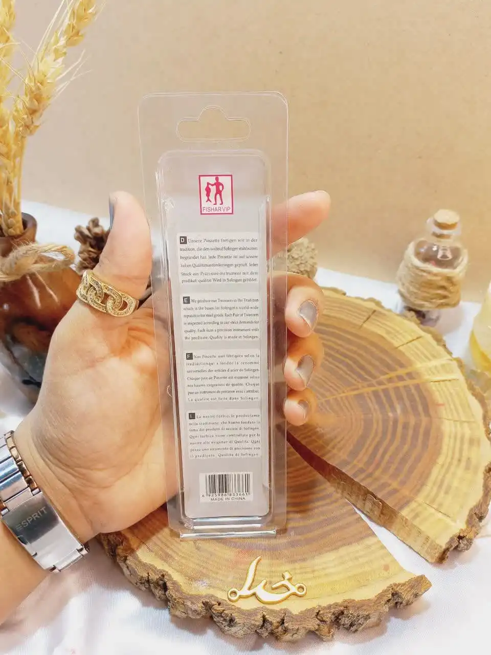 میله پیلینگ یا قلم کومدون جنس تیتانیوم PINZETTE TWEEZER