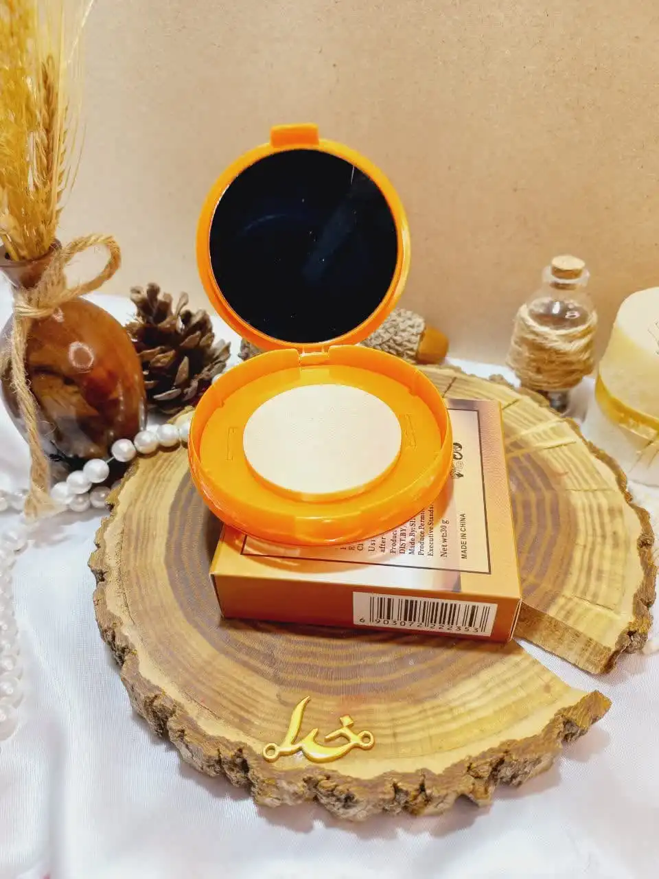 پنکک روغن شترمرغ برند کیس بیوتی KISS BEAUTY کد 222353