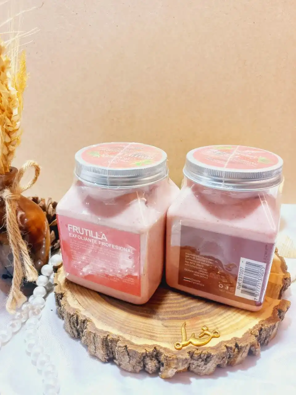 اسکراب شنی صورت و بدن رایحه توت فرنگی فیکاوجی FEICAOJI کد 137007