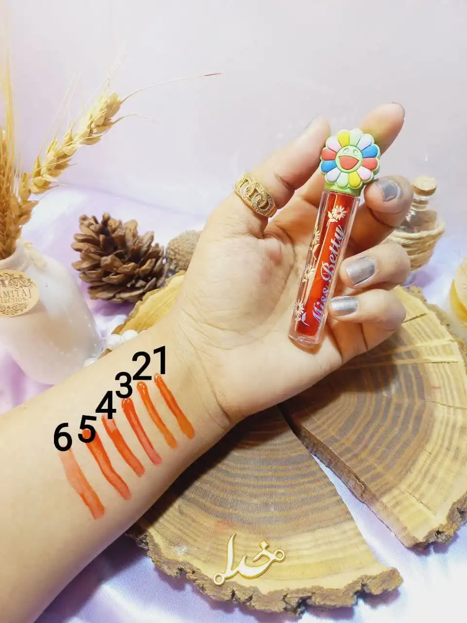 تینت لب طرح گل میس بیوتی MISS BETTY کد 2219