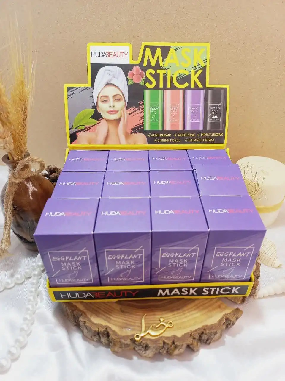 استیک ماسک پرطرفدار بادمجان تمیز کننده عمیق پوست هدی بیوتی HUDA BEAUTY کد H92071