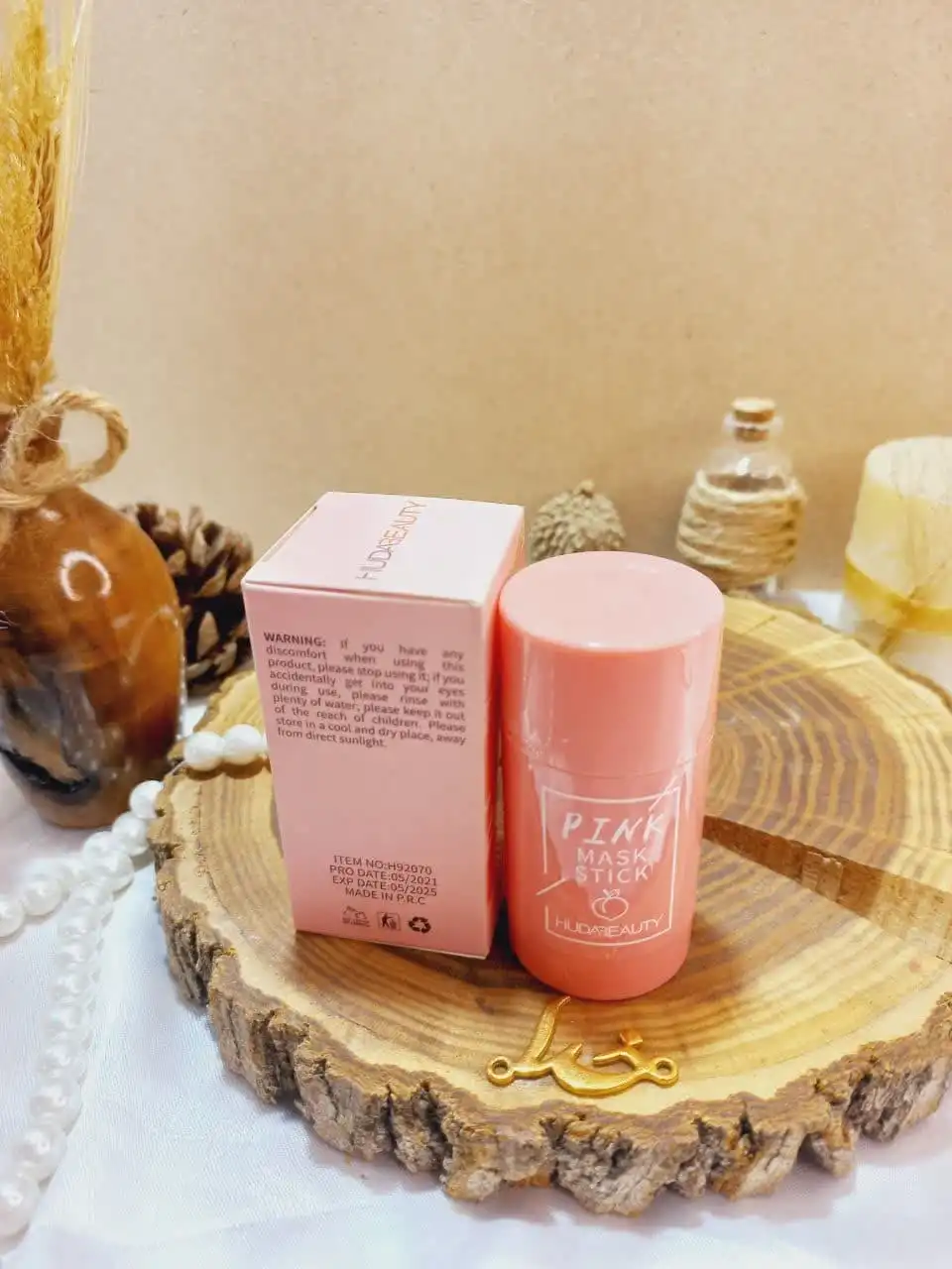 استیک ماسک پرطرفدار صورتی PINK تمیز کننده عمیق پوست هدی بیوتی HUDA BEAUTY کد H92070