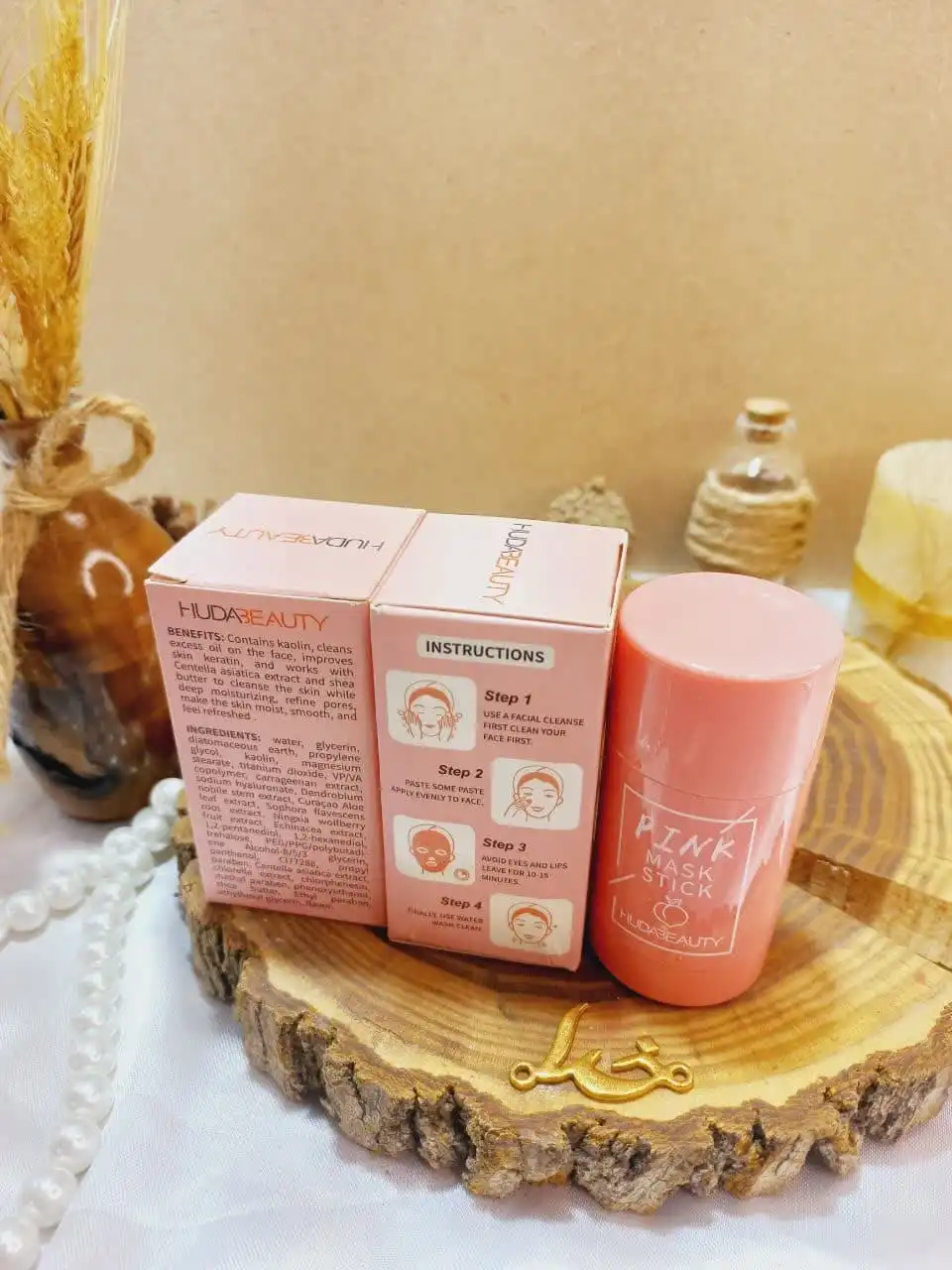 استیک ماسک پرطرفدار صورتی PINK تمیز کننده عمیق پوست هدی بیوتی HUDA BEAUTY کد H92070