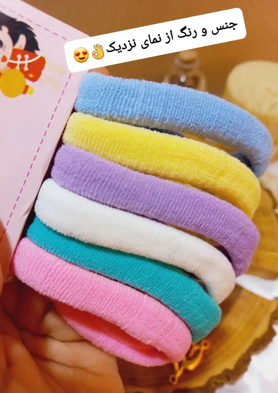 کش مو زنانه رنگی بسته 6 عددی گرلز پتیان GIRLS PTIAN