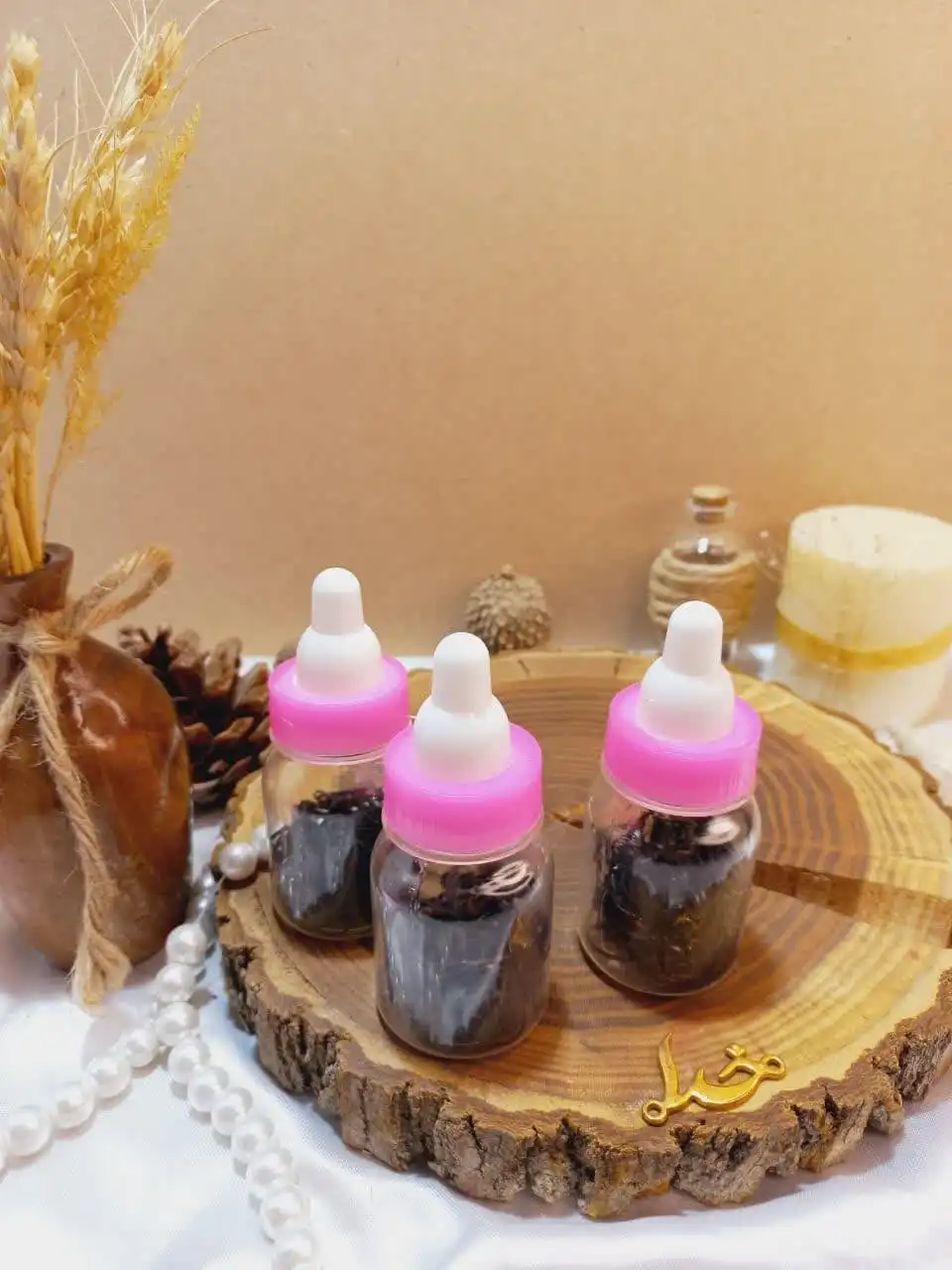 پک کش مو چهل گیس مشکی طرح شیشه شیر