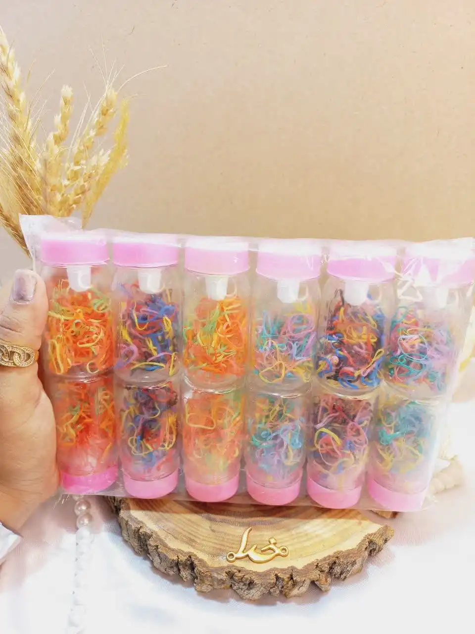 پک کش مو چهل گیس رنگی طرح شیشه شیر