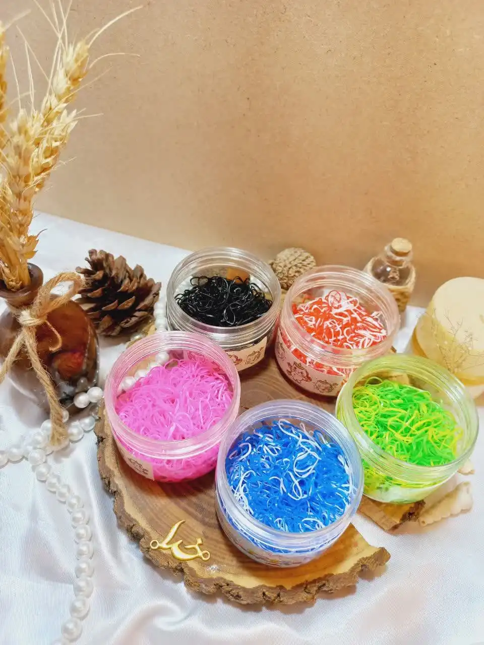 پک کش مو چهل گیس رنگی طرح یونیکورن قوطی